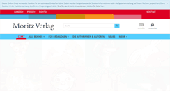 Desktop Screenshot of moritzverlag.de