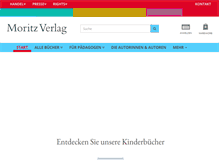 Tablet Screenshot of moritzverlag.de